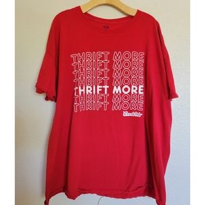 Unisex Hanes Thrift more good-fair red tee Size 2XL